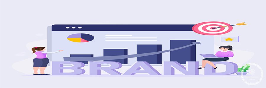 Build branding or brand awareness, marketing or advertising for company reputation. illustration vector concept.