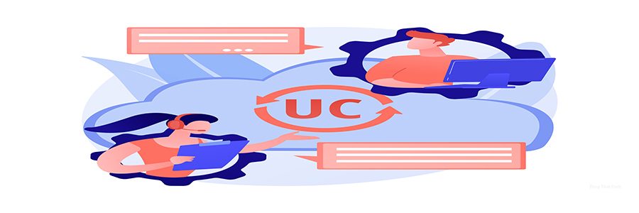 Unified communication abstract concept vector illustration. Enterprise communications platform, consistent unified user interface, framework for real-time audio video integration abstract metaphor.