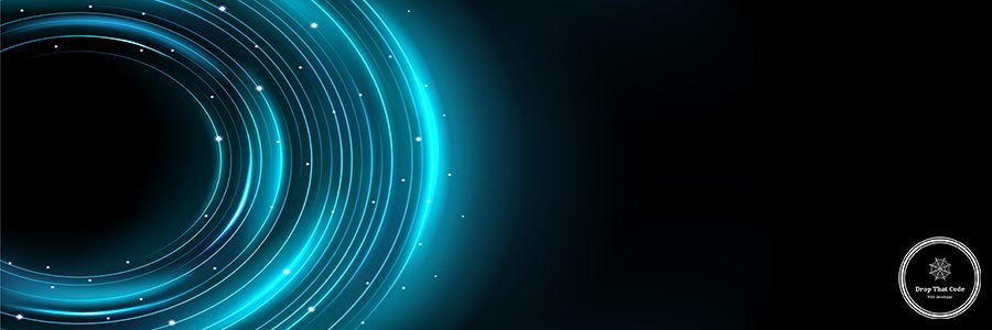 Blue planet ring neon light effect with circle line sparkle. Digital energy twirl with magic flare expansion. Space curve orbit vector illustration. Abstract galaxy element circular disk shape frame