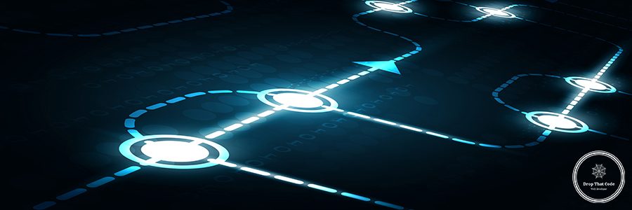High tech technology geometric and connection system background with digital data abstract