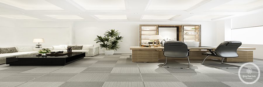 3d rendering luxury business meeting and working room in executive office