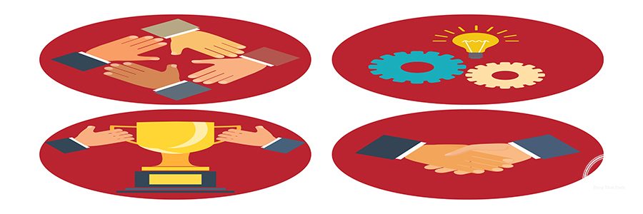 partnership and cooperation concepts business vector illustration in modern flat style