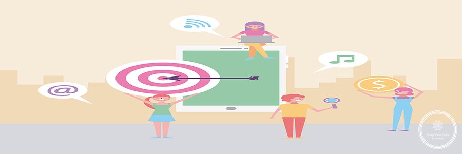 people with mobile laptop social media icons vector illustration