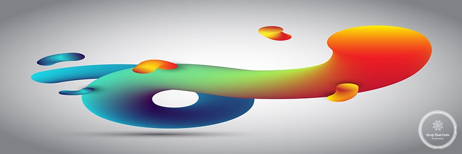 Abstract 3D design background of fluid like shape