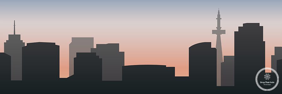 Black silhouette cityscape background vector