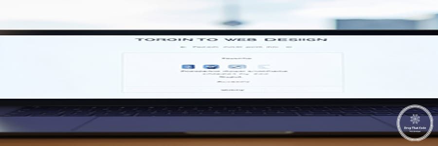 Firefly_A sleek and modern workspace with a MacBook showing a stunning homepage mockup labele 452159