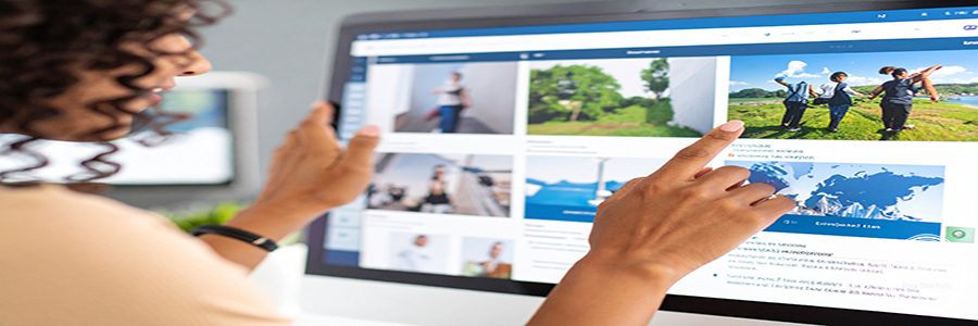 Firefly_User interacting with beautifully designed website, animated feedback. 379741