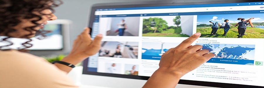 Firefly_User interacting with beautifully designed website, animated feedback. 379741