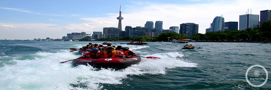 Firefly_Wave of digital energy through Toronto, agency logos riding crest. 353828