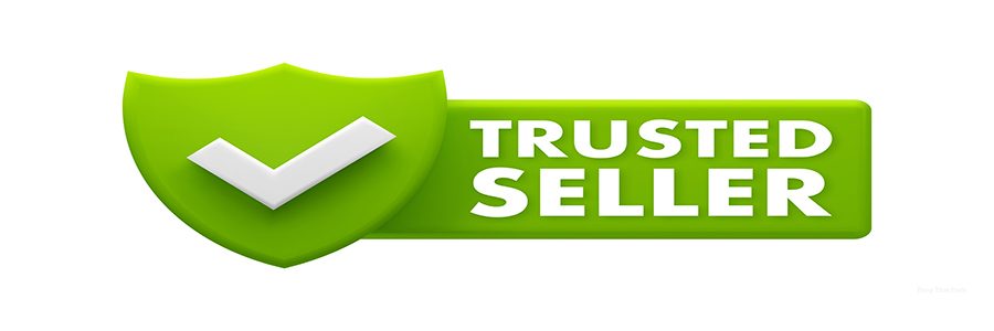 Trusted Seller Badge - Green Checkmark for Verified and Reliable Vendors Icon.