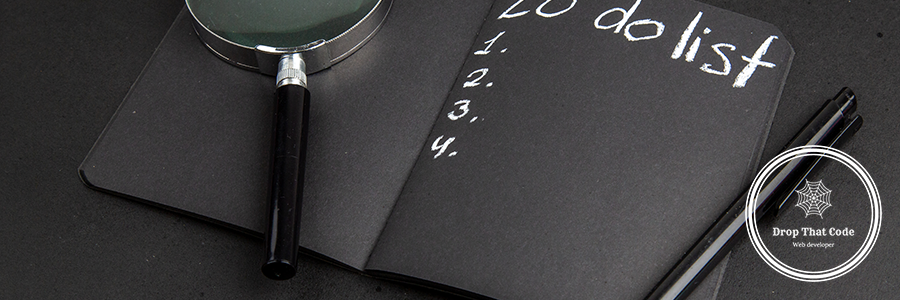 bottom-view-list-written-black-notepad-lupa-pen-black-table
