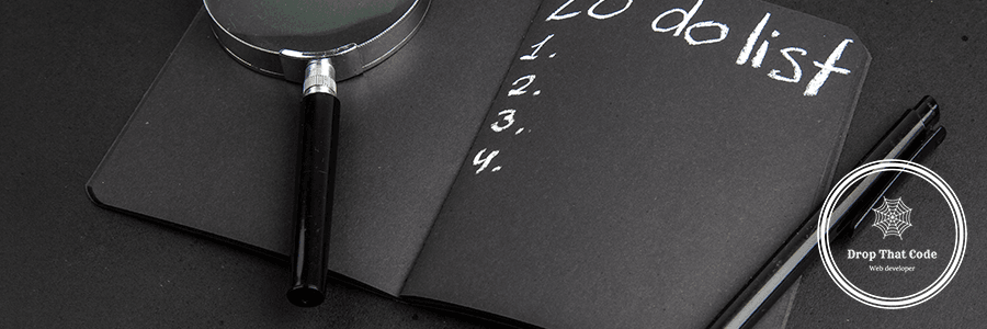 bottom-view-list-written-black-notepad-lupa-pen-black-table