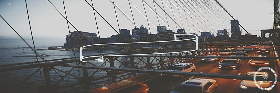 Brooklyn bridge in the evening