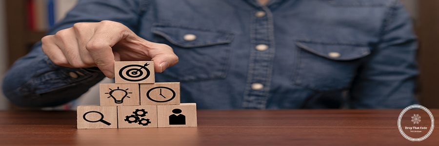 Business people choose target for good business