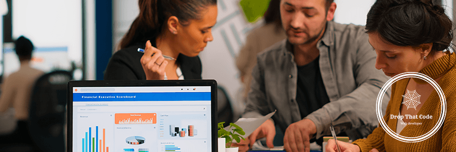 business-woman-talking-about-financial-project-taking-notes-discussing-start-up-ideas-using-laptop-diverse-employees-gathered-co-working-working-process-busy-company-teamwork-help-concept