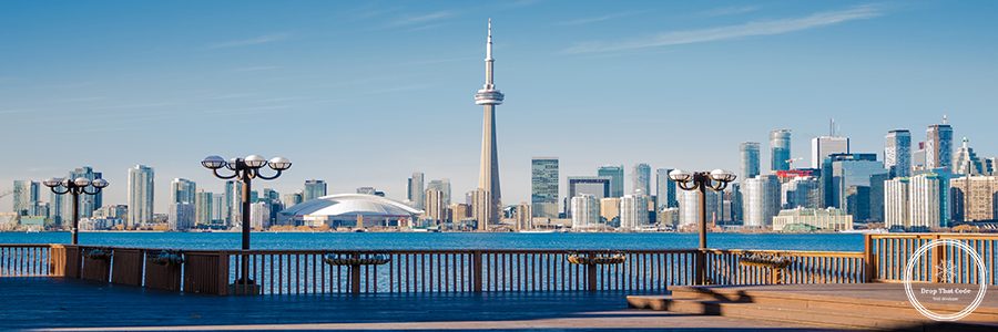 city-waterfront-against-blue-sky