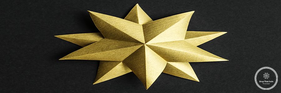 Closeup of star ornament
