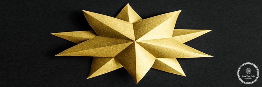 Closeup of star ornament