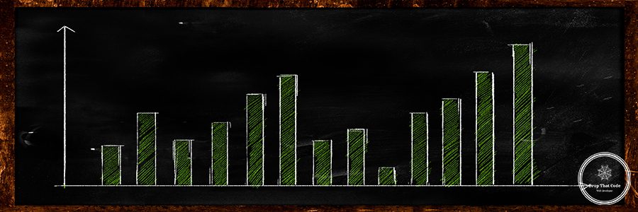Data Statistic Green on Blackboard