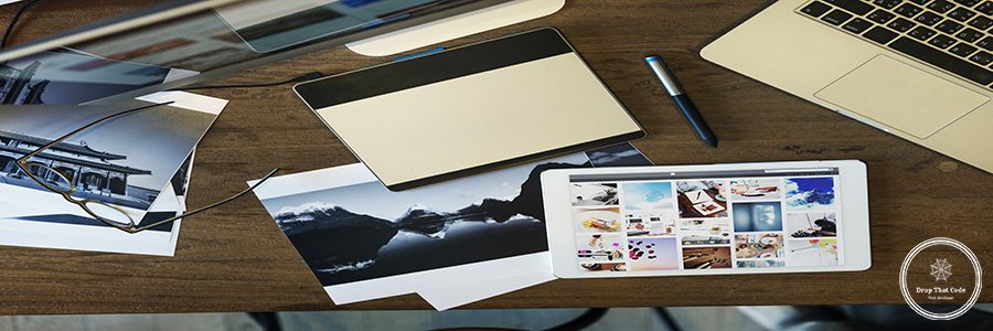 Digital Tablet Photography Design Studio Editing Concept