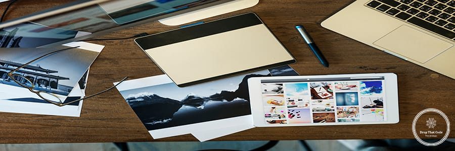 Digital Tablet Photography Design Studio Editing Concept
