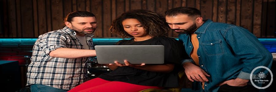 front-view-musicians-working-with-laptop