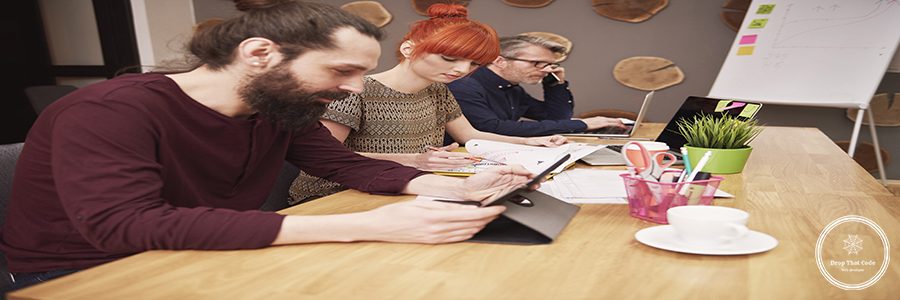 Creative people working at the office