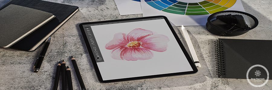 illustrators-tools-arrangement-still-life