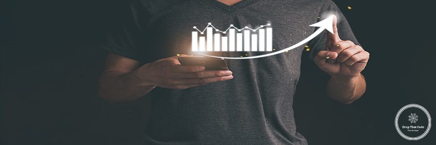 planning and strategy Business growth virtual hologram stock invest in trading illustration