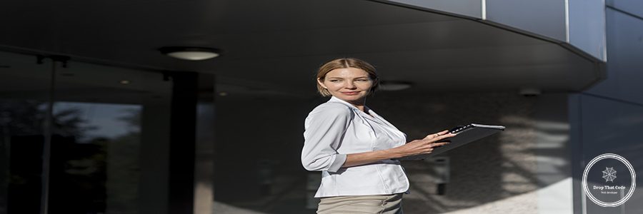 side-view-woman-holding-file