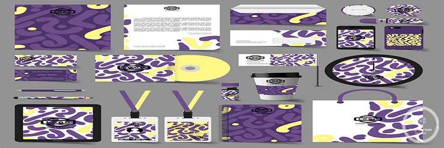Stationery design set in vector format