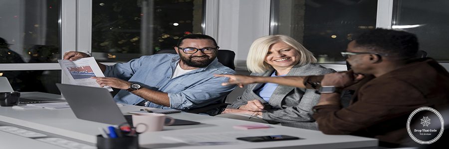 teammates-working-late-office
