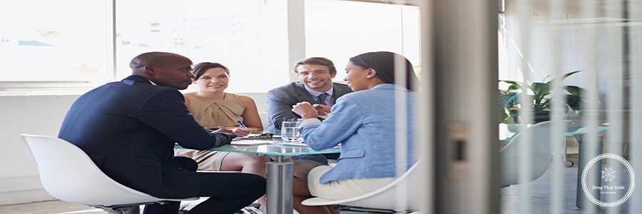 Shot of a group of businesspeople having a meeting in a boardroom.