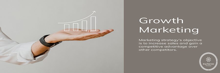 Digital marketing business template vector on growth topic for presentation