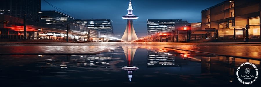 view-city-street-night