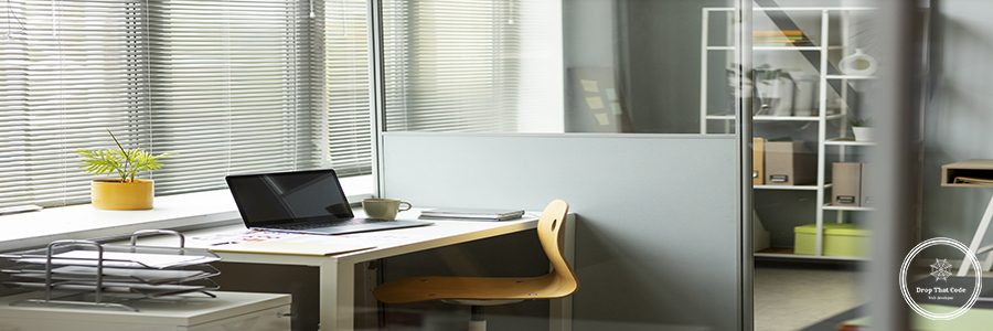 workplace-arrangement-with-laptop